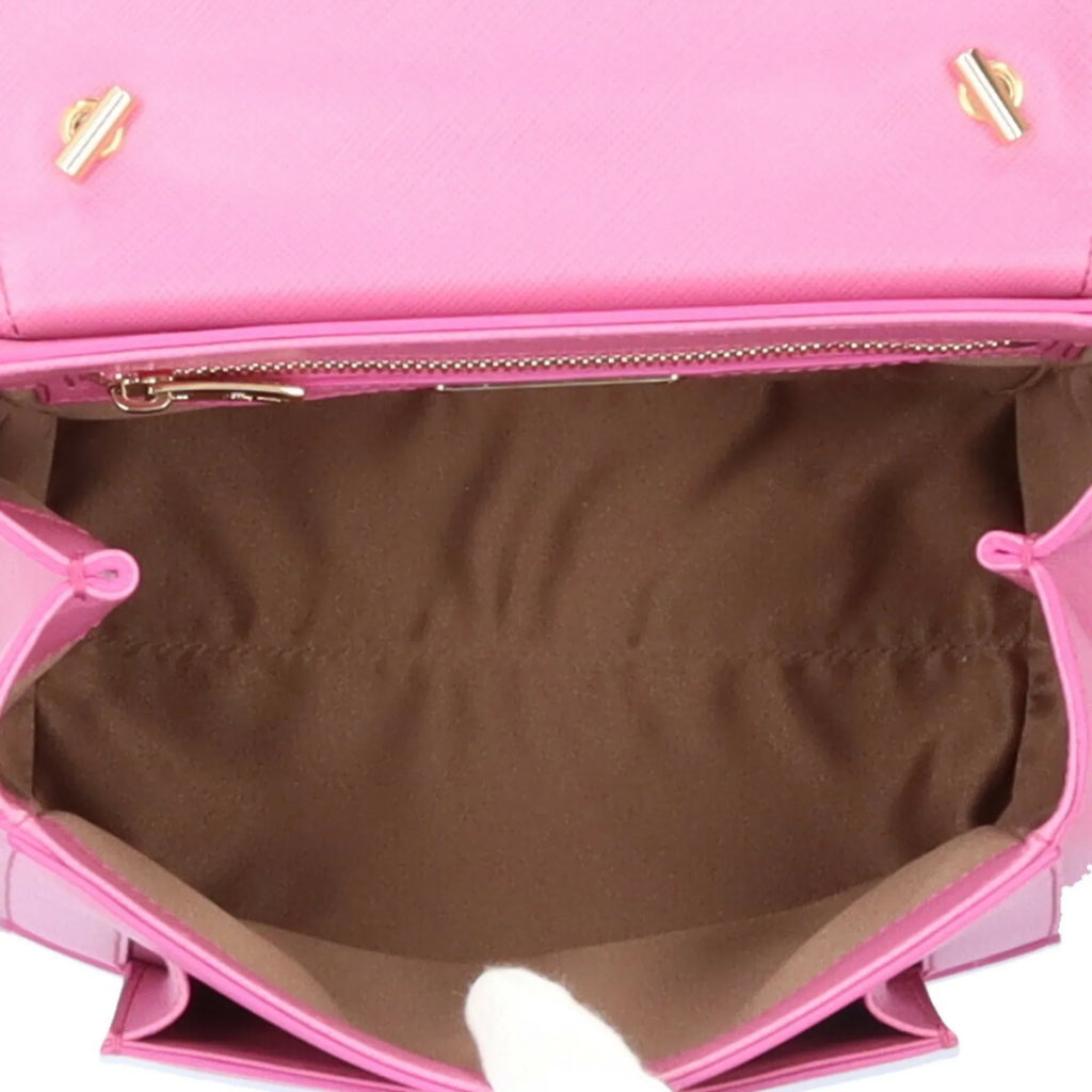 Ribbon Ladies Pink Pre-Owned BRB10010000013177 2way Shoulder F570 Vara EZ-21 Salvatore Bag Ferragamo (Good) Leather