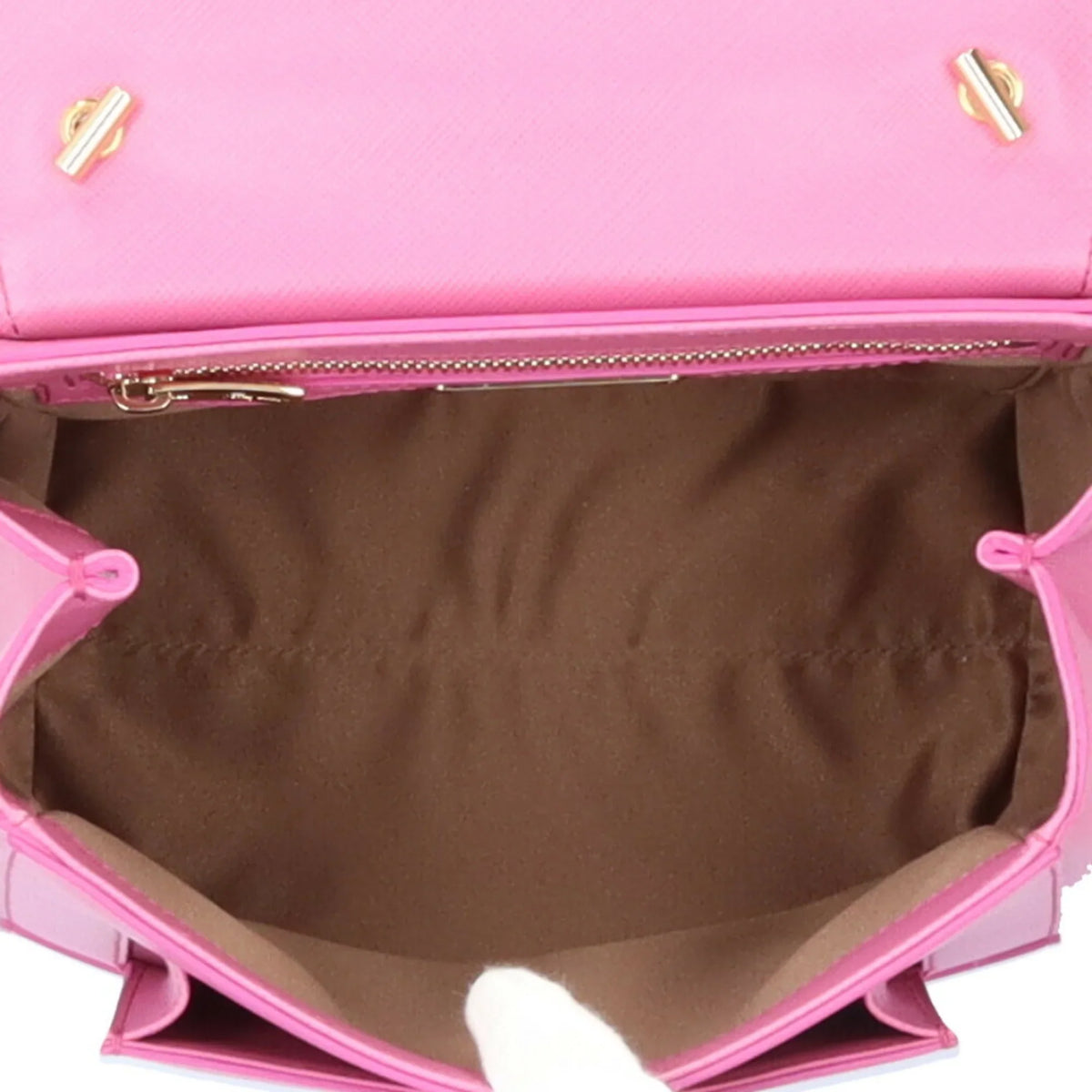 Ribbon Ladies Pink Pre-Owned BRB10010000013177 2way Shoulder F570 Vara EZ-21 Salvatore Bag Ferragamo (Good) Leather