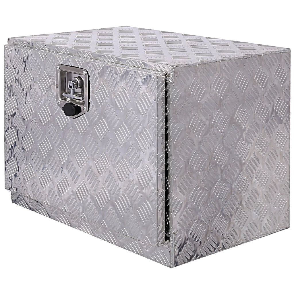 Storage Bed JBLCC Box, Pickup Keys, Lock Box, Silver Tool Underbody exterior RV Box Box, Storage 24" Aluminum Tool Trailer Truck Tool w/ Organizer,