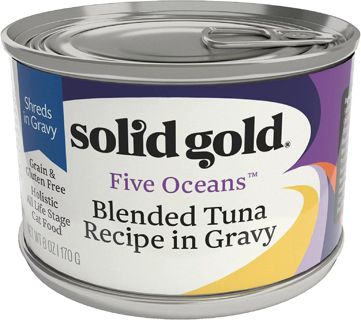 Cats for Shreds Grain Protein, Wet - Gold Real with - Amino Solid Gravy Superfood, Food - Gluten Canned Vitamins, Free with Gravy Shreds 16ct/6oz Acids & Can Fish Minerals Tuna in Cat - &