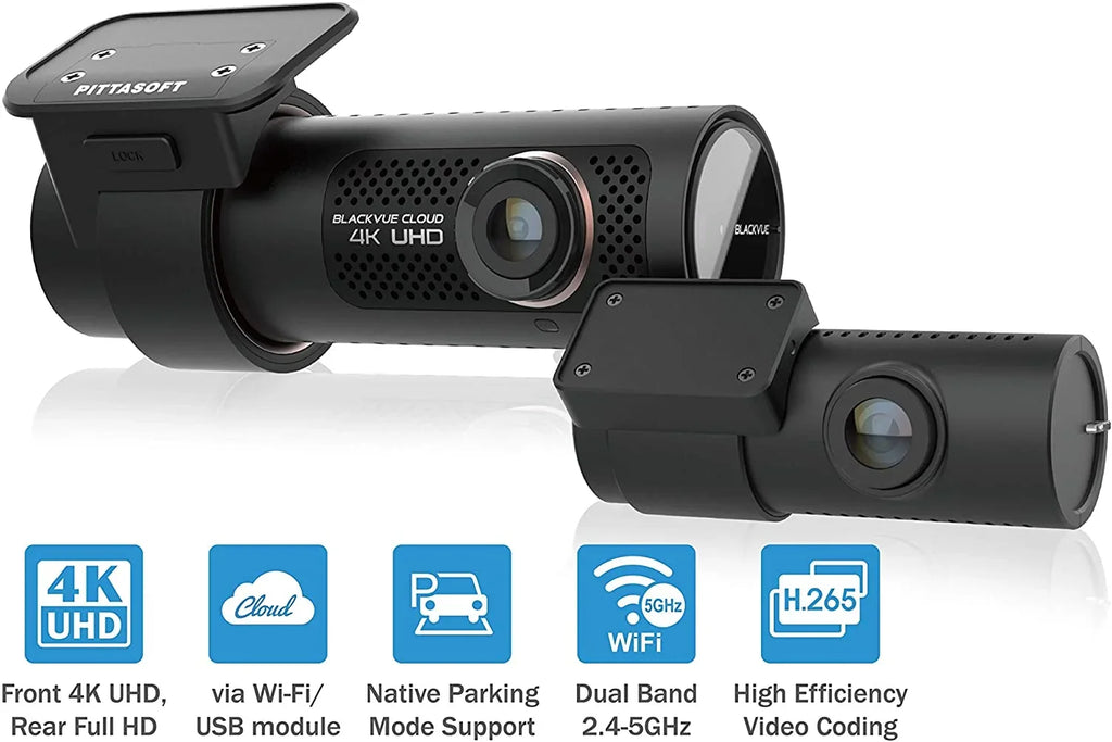 Module LTE Optional Cloud BlackVue DR900X-2CH CM100 UHD 4K 32GB Dashcam Card with Microsd