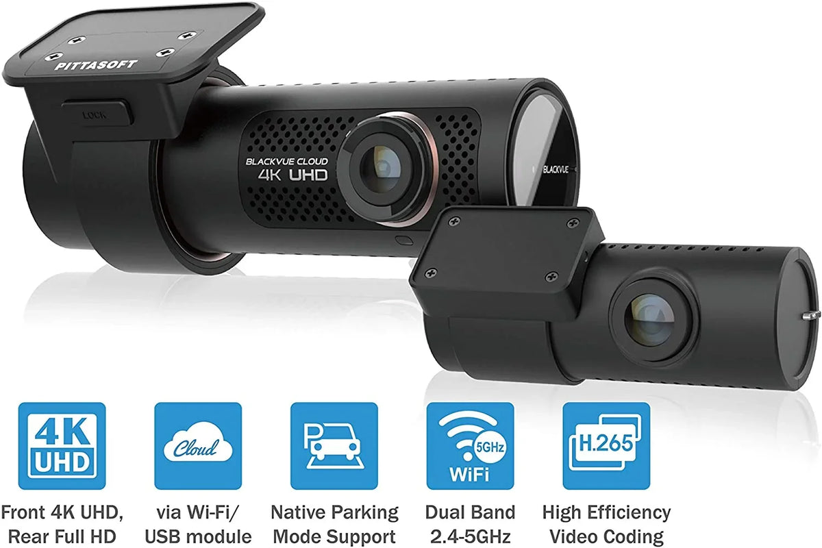 Module LTE Optional Cloud BlackVue DR900X-2CH CM100 UHD 4K 32GB Dashcam Card with Microsd
