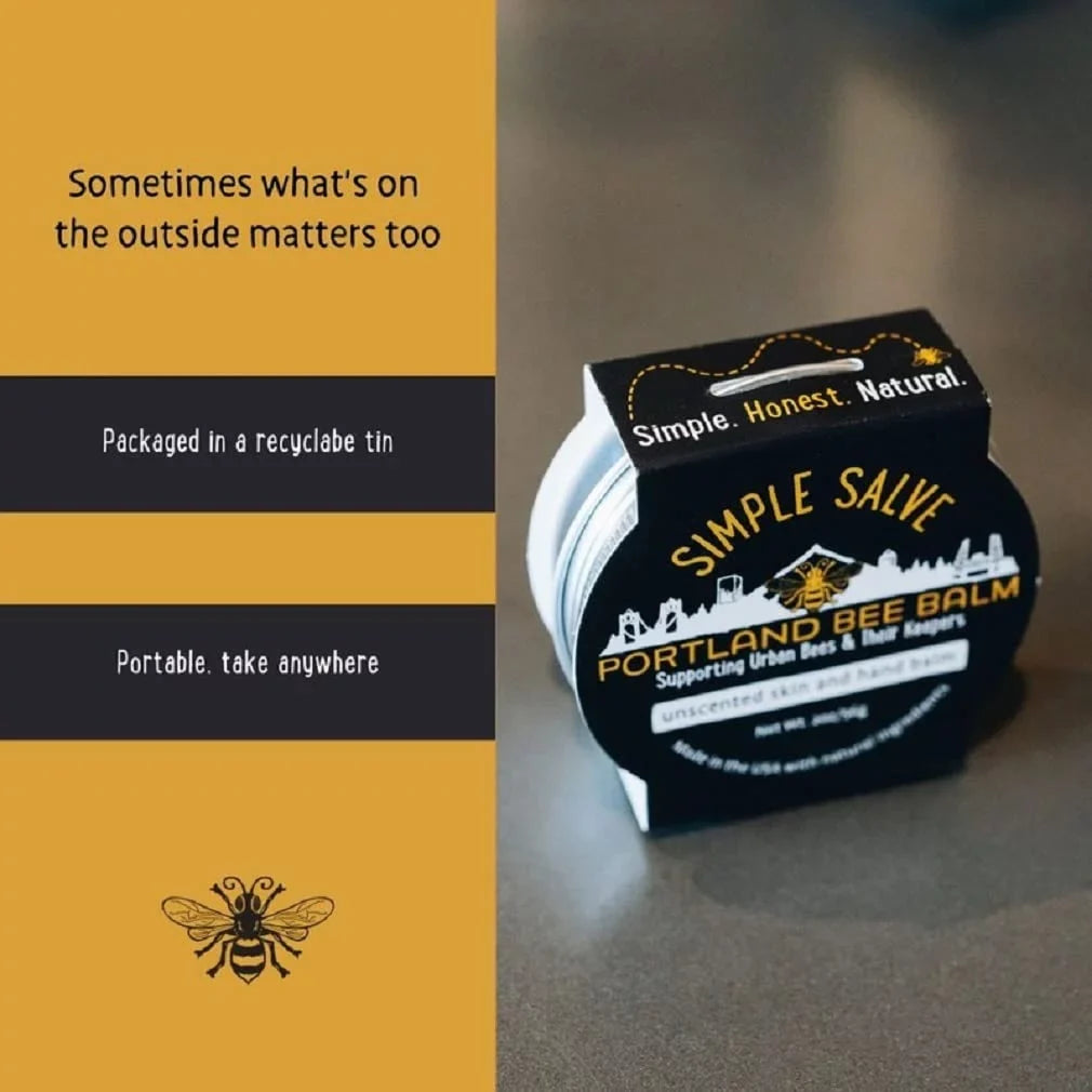 Handmade Portland 3) of (Pack Bee All Natural Simple Salve Balm
