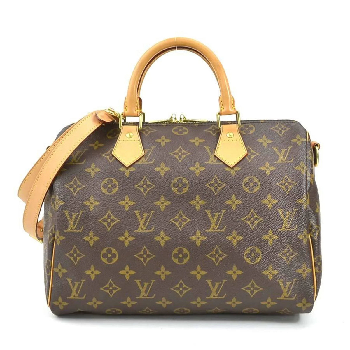 30 M40391 (Good) Crossbody Pre-Owned Bag Handbag Brown Shoulder Canvas Women's Speedy Monogram Bandouliere