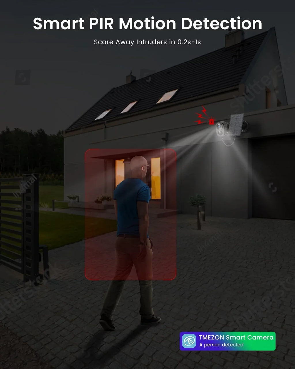 Security Color WiFi, Security White exterior Night Solar Vision, Camera View, Siren, 360° Camera, exterior PTZ Spotlight 2K/3MP & Wireless