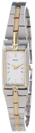 Stainless & SZZC40 Gold Bracelet - White Seiko - - Watch Dial Women's Ladies'