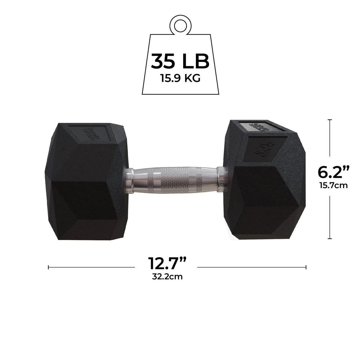 '- Dumbbell Nordic Workout Iron Prism for Encased Cast Training Rubber to by 5 Lb Lifting and 70 Home for Strength Gym Lb