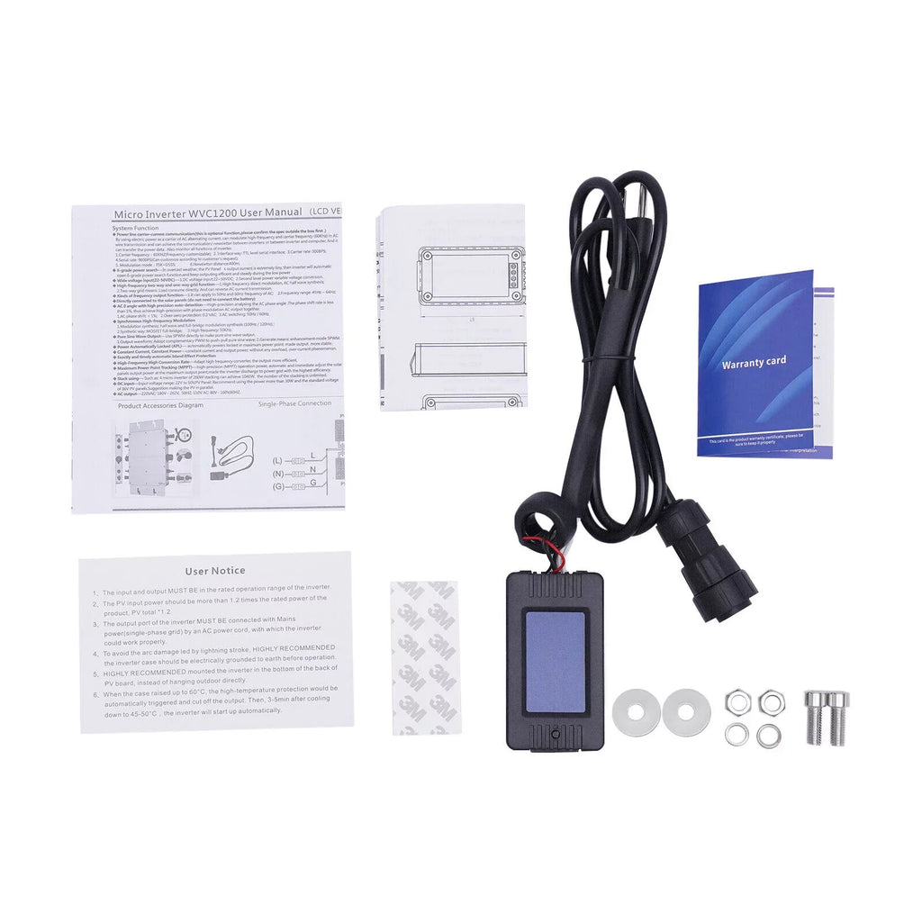 DC-AC Solar Sine Wave Micro Grid Inverter Tie MPPT Grid Inverter WVC-1200W Pure