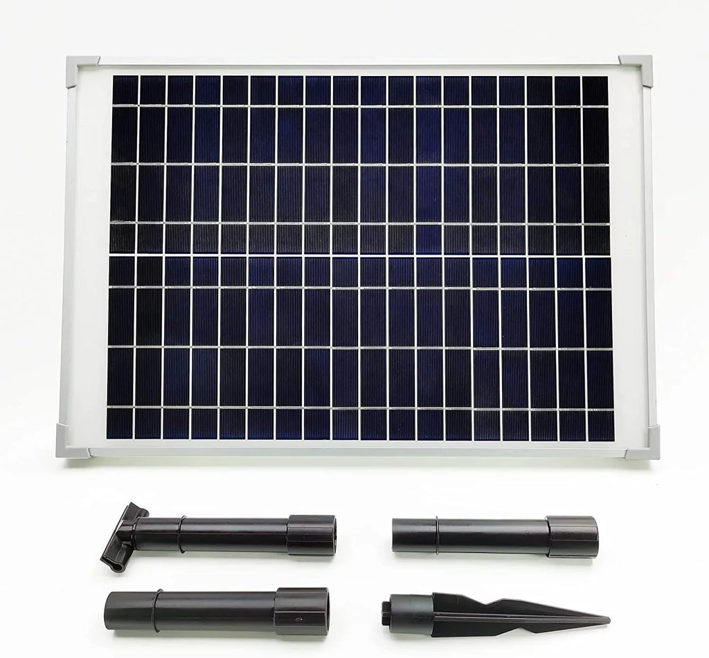 and 25W Battery) 370GpH Aquarium Solar Backup Solar Pump Pond, (No liquid Fish Pump 25W Protection Fountain, Panel with KIT: 18V DC Dry-Run liquid for