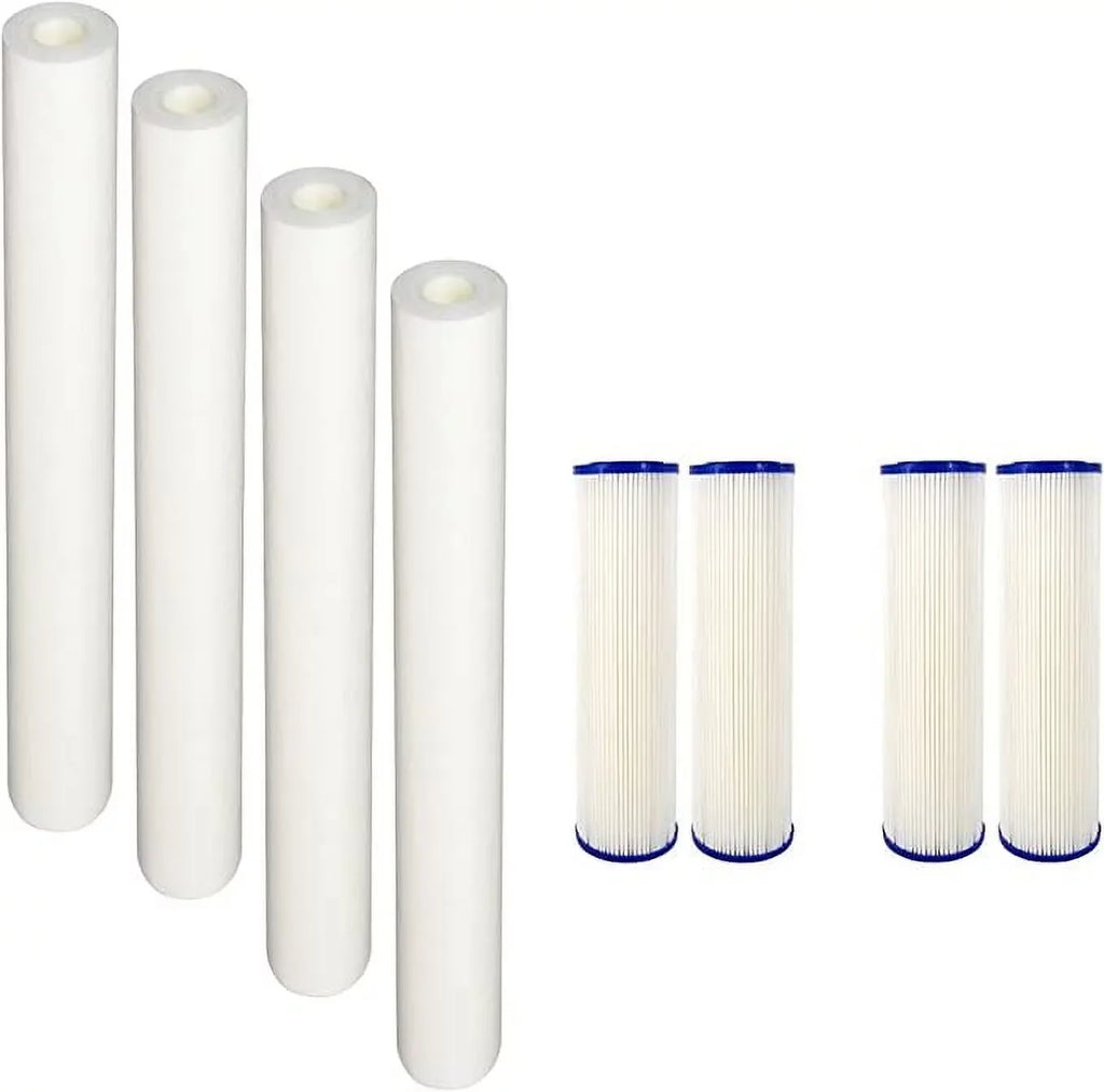 Micron Compatible (8) Filters EQ-304-20 EQ-PFC.35 Pre Filters Sub and House Filters Whole CFS with liquid Post and