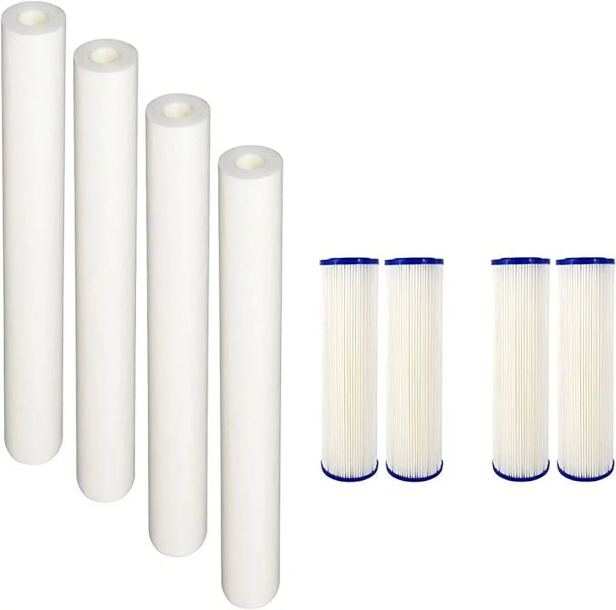 Micron Compatible (8) Filters EQ-304-20 EQ-PFC.35 Pre Filters Sub and House Filters Whole CFS with liquid Post and