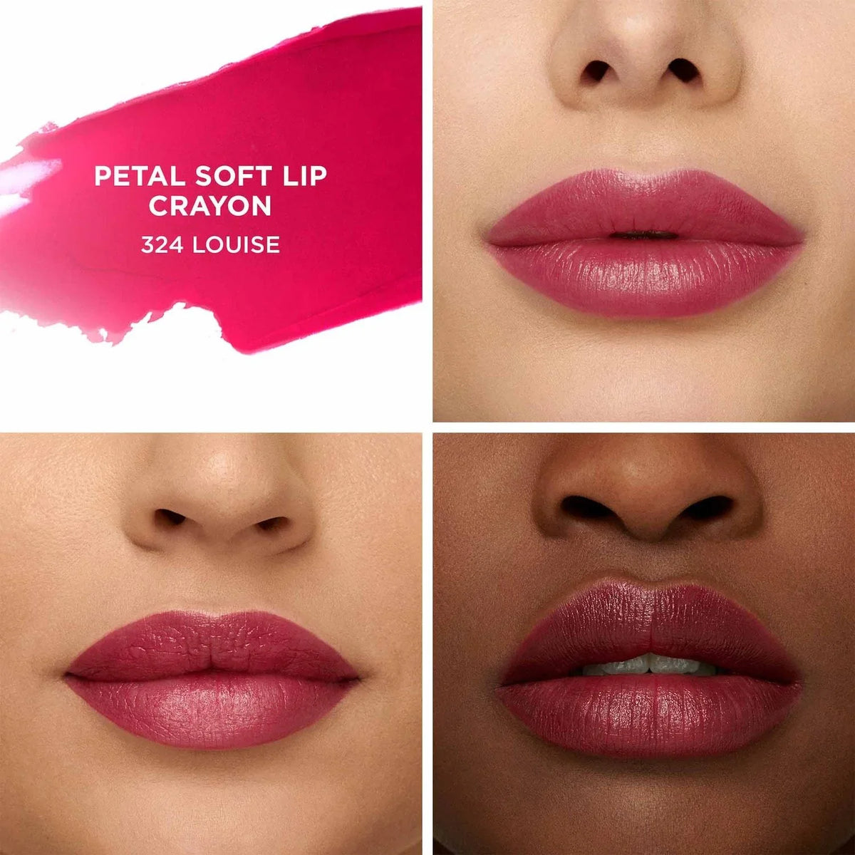 Laura - bright Lipstick Crayon yellow g 324 - Louise Soft Mercier pink Petal 0.07 - oz/2