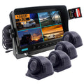 Heavy 9 Duty Side for digital RV 4 Screen, inch Rear System, Waterproof 1080P View Camera DVR HD Quad Trailer HD Recorder, 4X Camera Input, Split monitor CAMSLEAD Channel 1080P Backup View