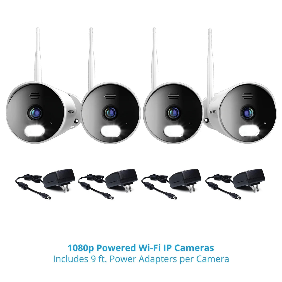 Drive Wi-Fi 4K with NVR Spotlight Night Hard Channel Cameras 1TB 4 10 Wi-Fi HD 1080p Owl and IP