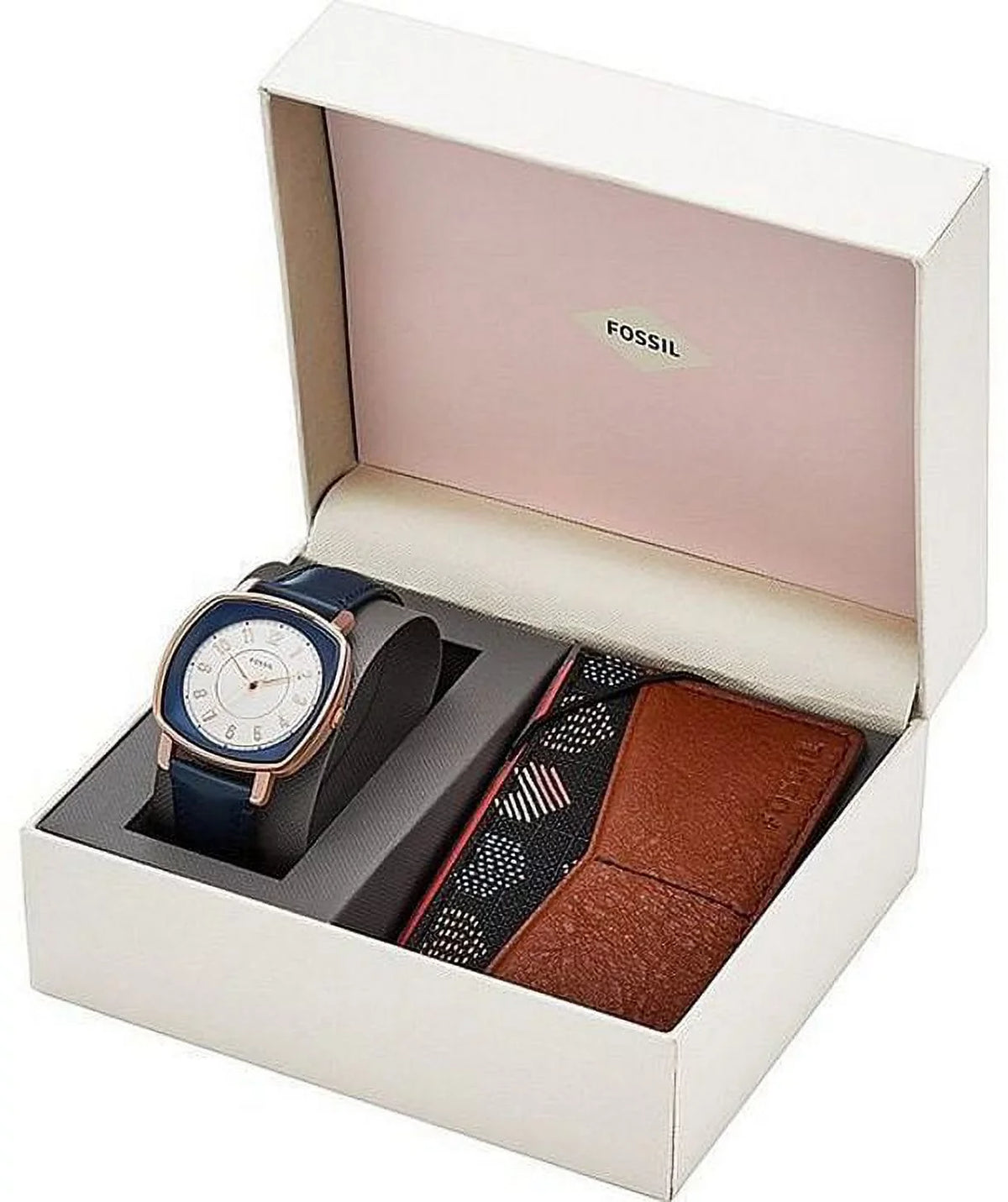 Fossil Fashion Quartz Analog ES4248SET Watch Blue Idealist Women's Leather