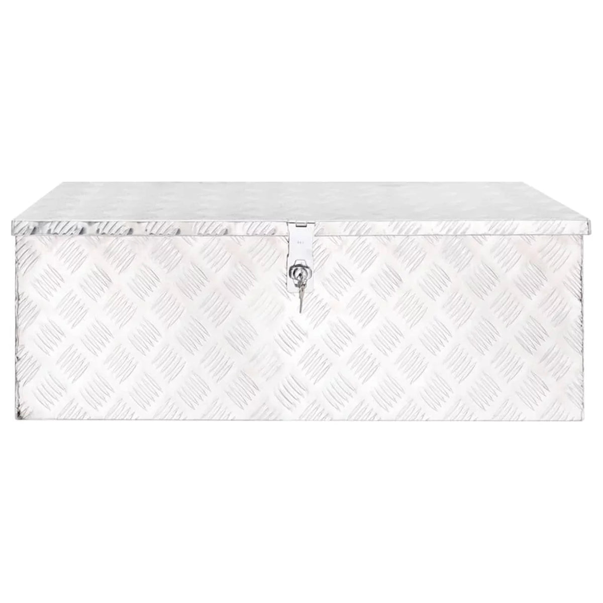 Inches Camping 13.2 Anself Aluminum Silver x Trailer Tool Vehicle, Toolbox Lockable Case 35.4 Organizer x Storage Box Truck Trip 18.5 W H) x Box for Underbody Garage, (L x