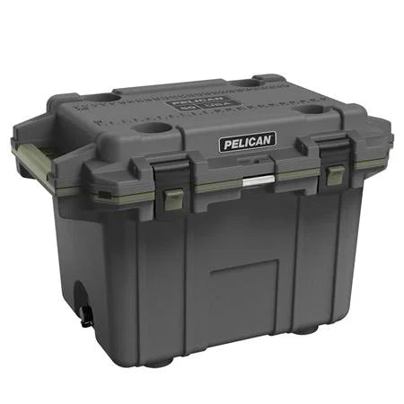 Cooler, Gun Green, and Metal/OD Emergency Trophy 10x42 Elite XLT Radio 50QT Binoculars Bundle with