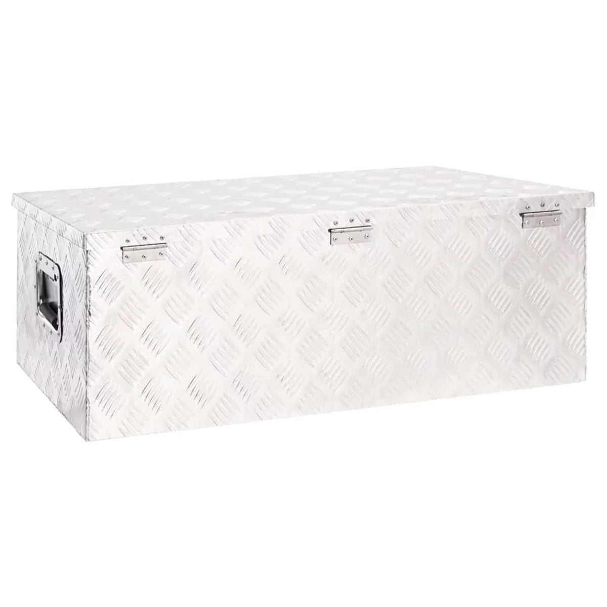 Inches Camping 13.2 Anself Aluminum Silver x Trailer Tool Vehicle, Toolbox Lockable Case 35.4 Organizer x Storage Box Truck Trip 18.5 W H) x Box for Underbody Garage, (L x
