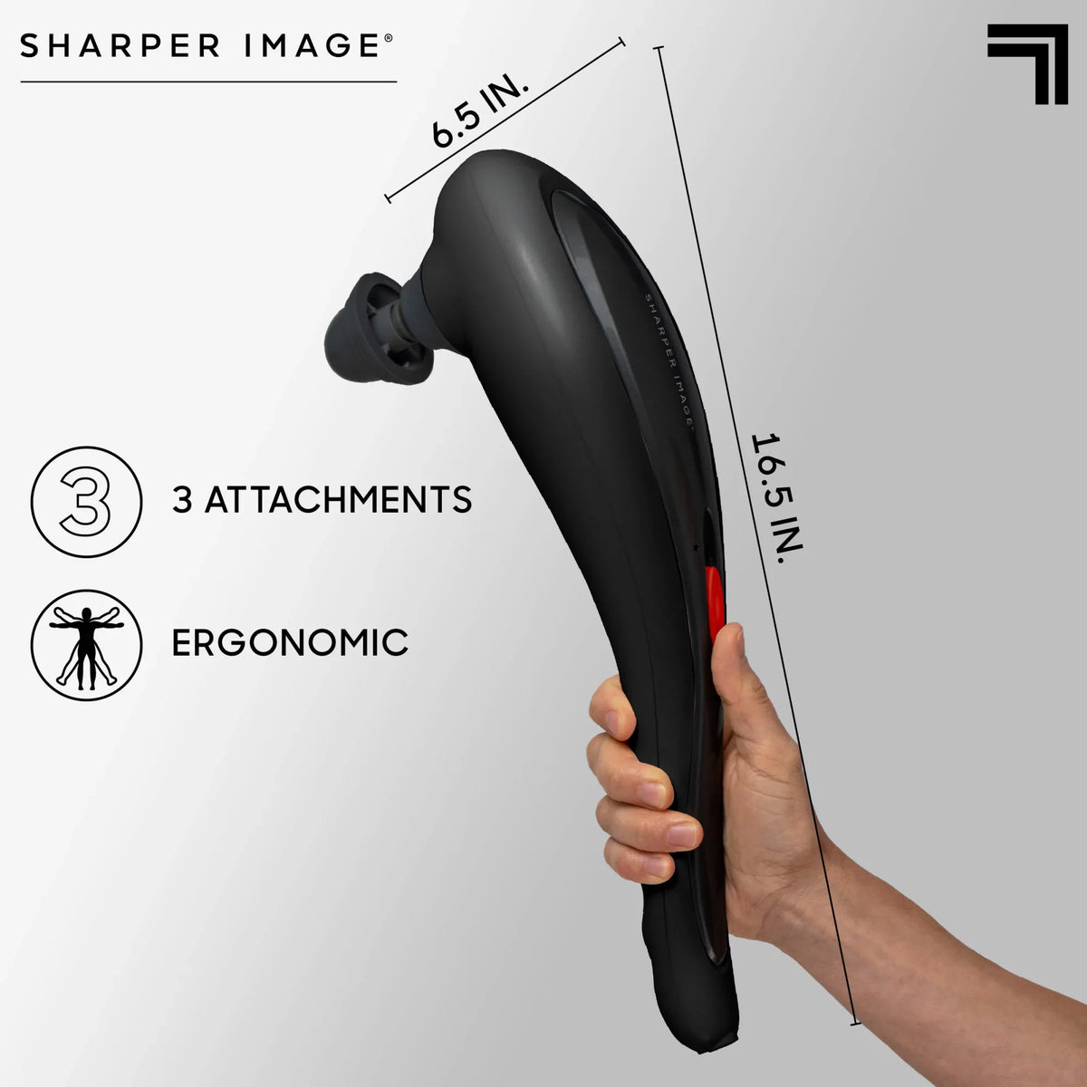 and and with Kneading Interchangeable Back Relaxation and with Sensation, Massage Heads, Soothing Personal Nodes for Heat, Neck Sharper Swappable Massager Image® Calming Deep-Tissue