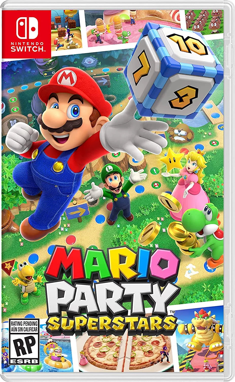 Screen Mario and OLED with Cleaning Party Cloth Nintendo Superstars Console White Switch