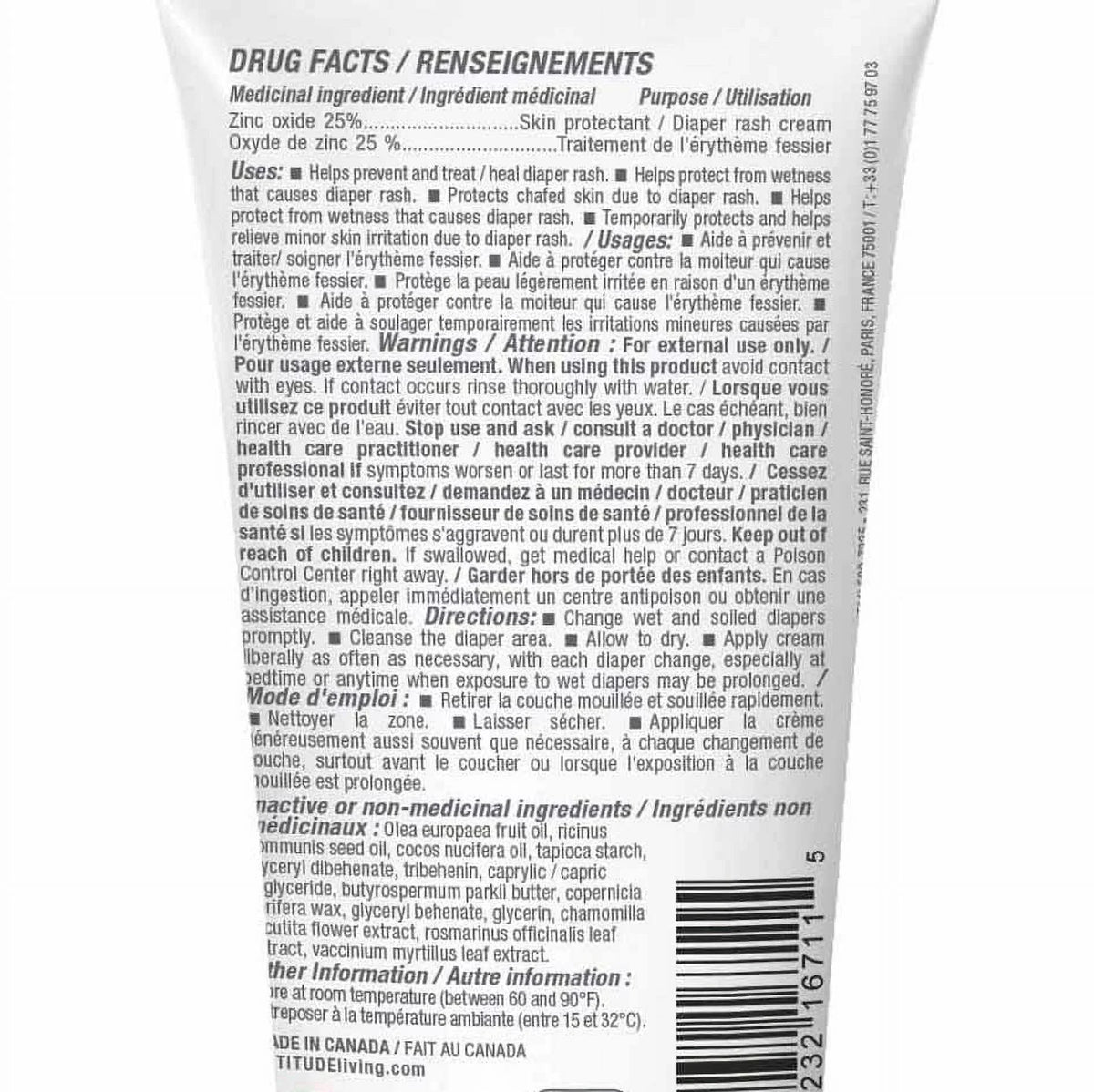and (2,6 Cream Diaper Tested Prevents Fragrance-Free , Natural Rash Dermatologist ATTITUDE Diaper Hypoallergenic, Baby Blocks Irritation VERIFIED, EWG Zinc leaves Moisture, , Fluid , Ounce) Cream