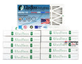 Furnace Made Filter AC - - MERV or Office - 10 - 2" Filter (Pack Filter HVAC The or - In Home Pleated Air USA. - Air 12) 10x24x2 of Glasfloss Air
