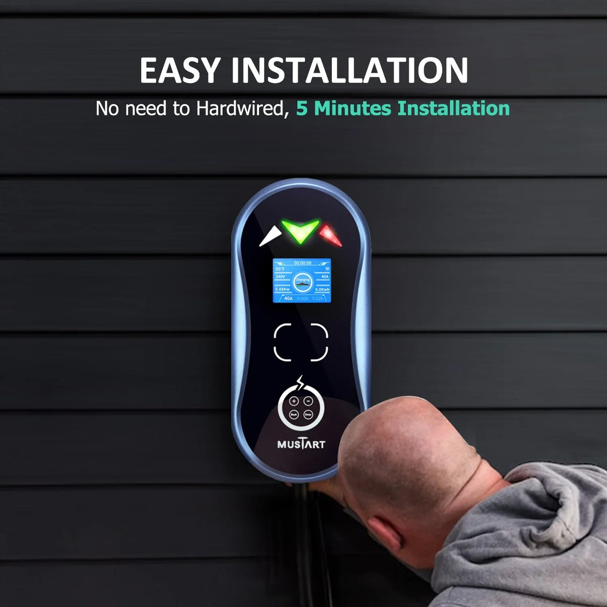 cord, warranty NEMA MUSTART 14-50P, charging 25 Wallbox Charging EV 3 Level - 40Amp, ft 240V, yr product 2 station