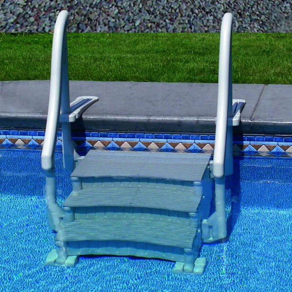 Curve System Confer In-Ground Step Swimming for Pools