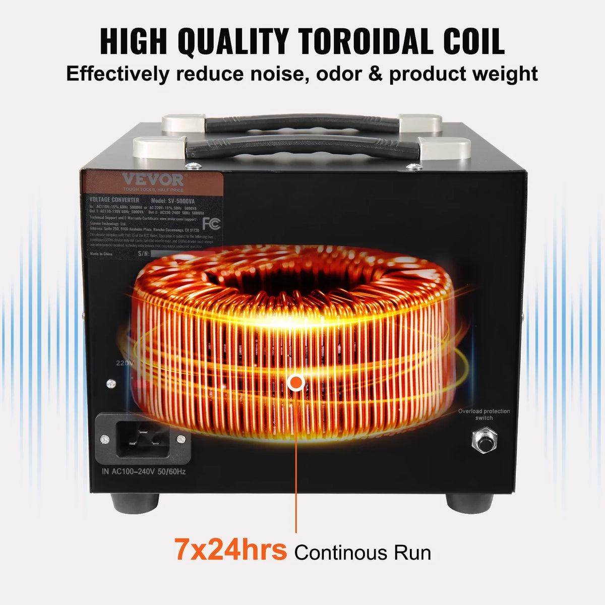 BENTISM CE Converter 220V-110V 2000W Transformer Step Up/Down Voltage /110V-220V