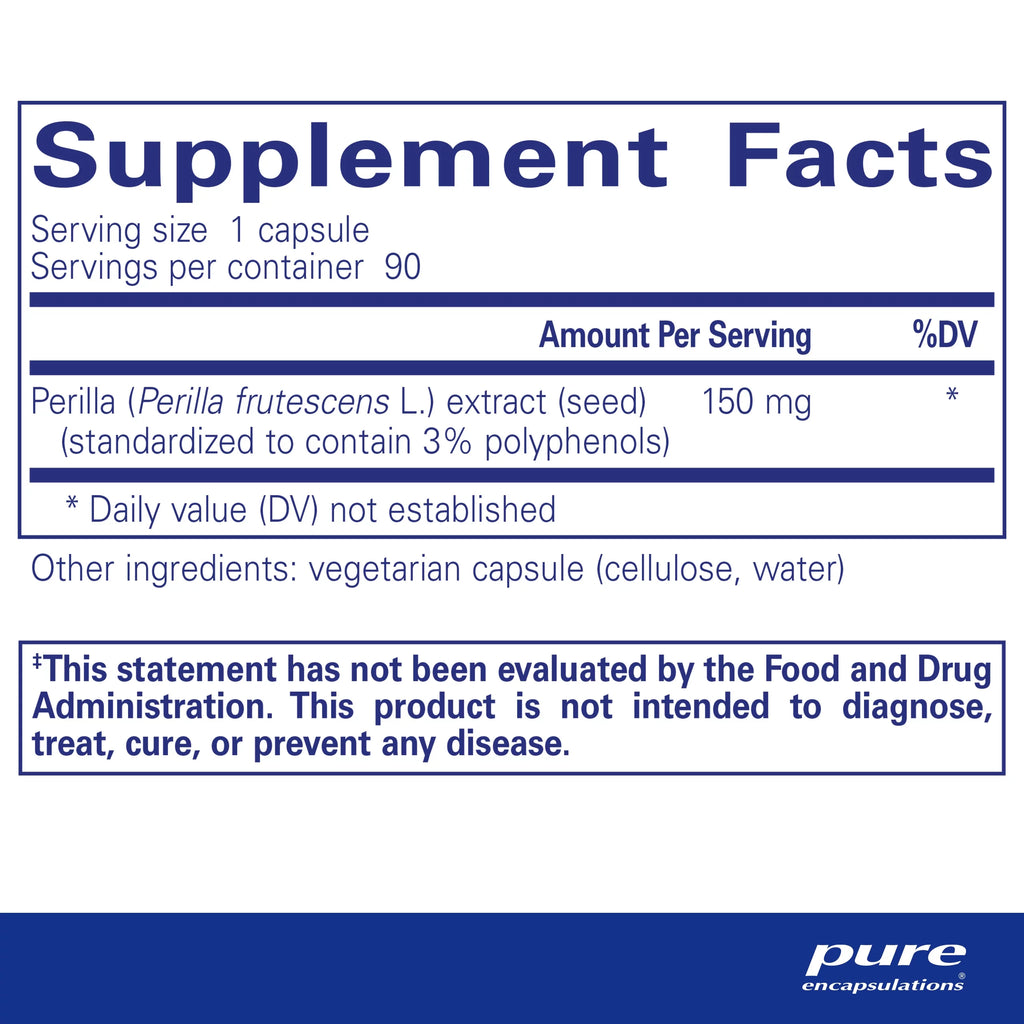 of Health* Capsules Th2 Perilla Modulation Encapsulations | Support for 90 | Cytokines Healthy Pure Mucosal Extract and