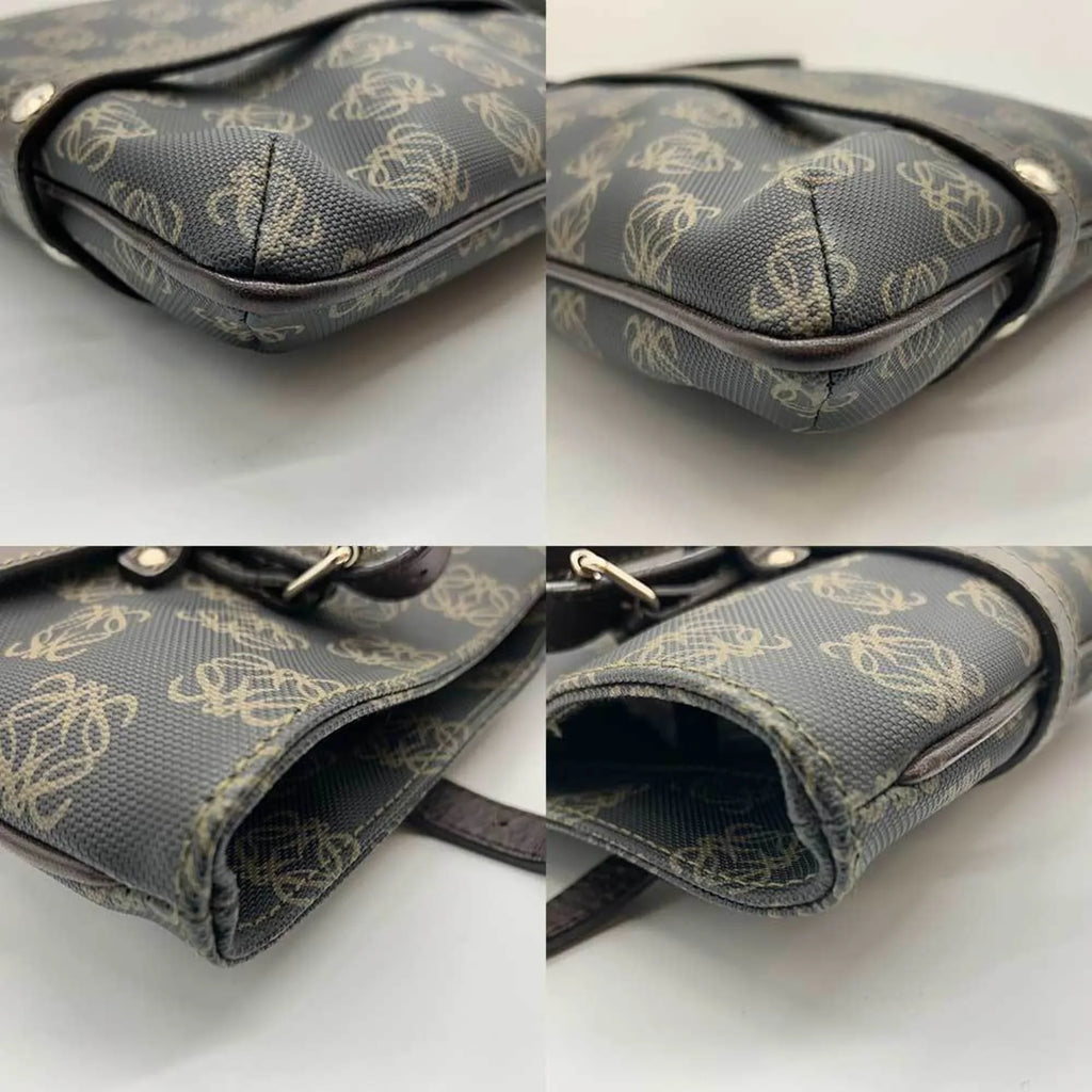 (Good) Pre-Owned x Gray Bag Tote Brown LOEWE Anagram
