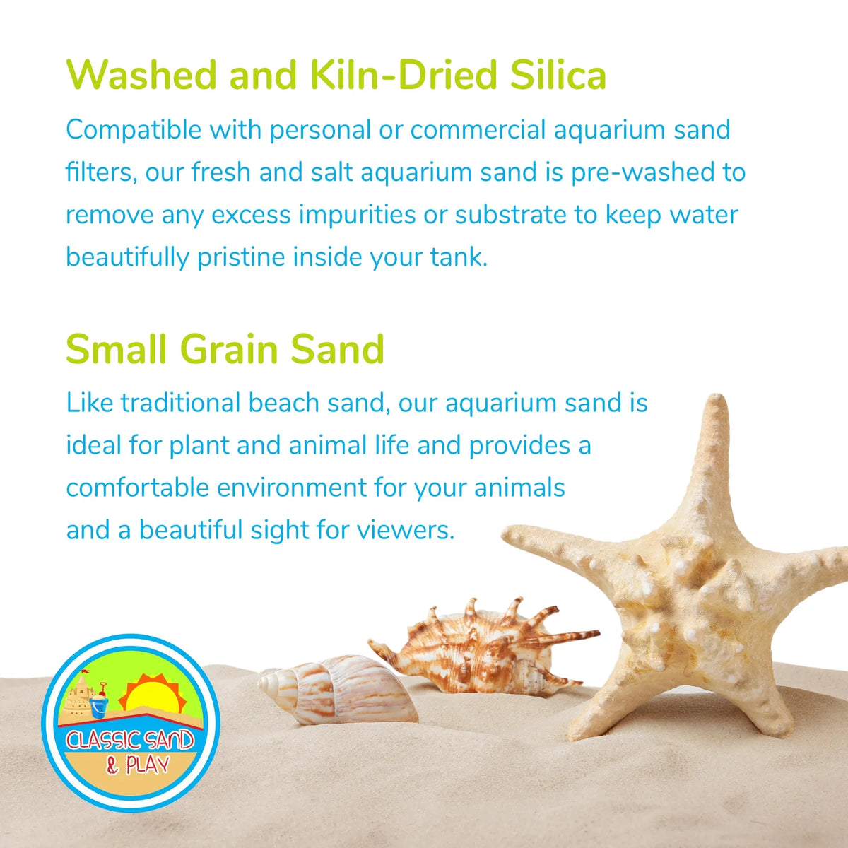 Aquarium & lb. 40 and Tanks, Freshwater for SAND Sand Yellow Natural CLASSIC PLAY Saltwater