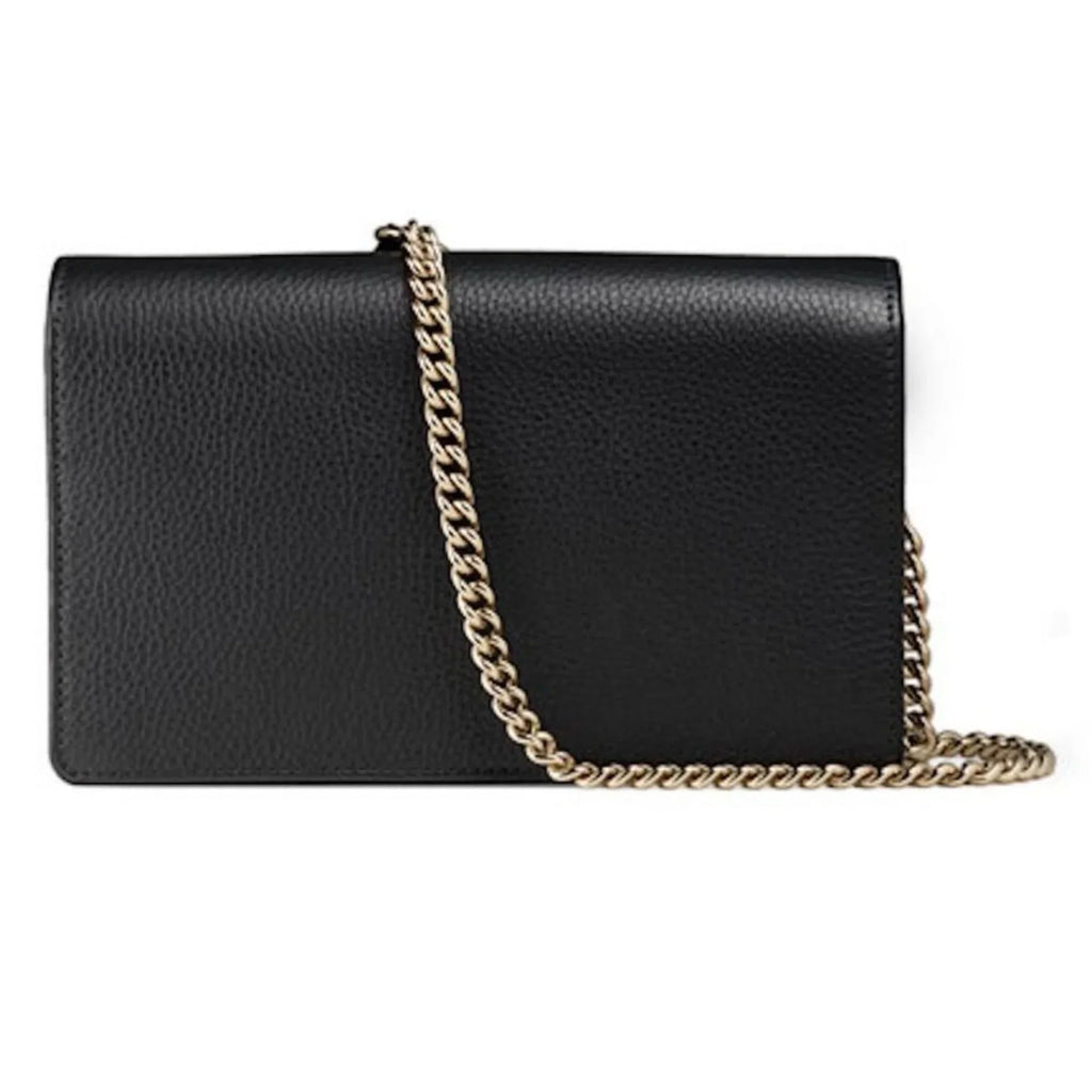 Wallet Body Chain Bag Cross Black on Soho Leather