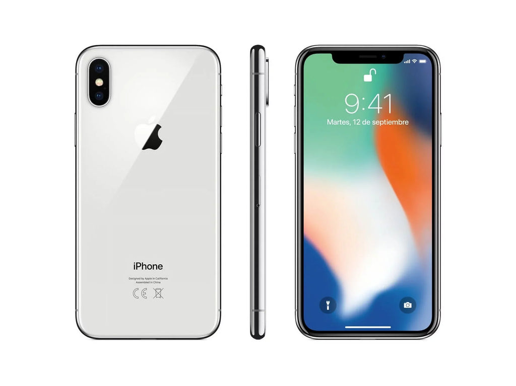 AT&T T-Mobile) Restored ( Fully 256GB Unlocked Smartphone Verizon (Refurbished) + Silver iPhone + X