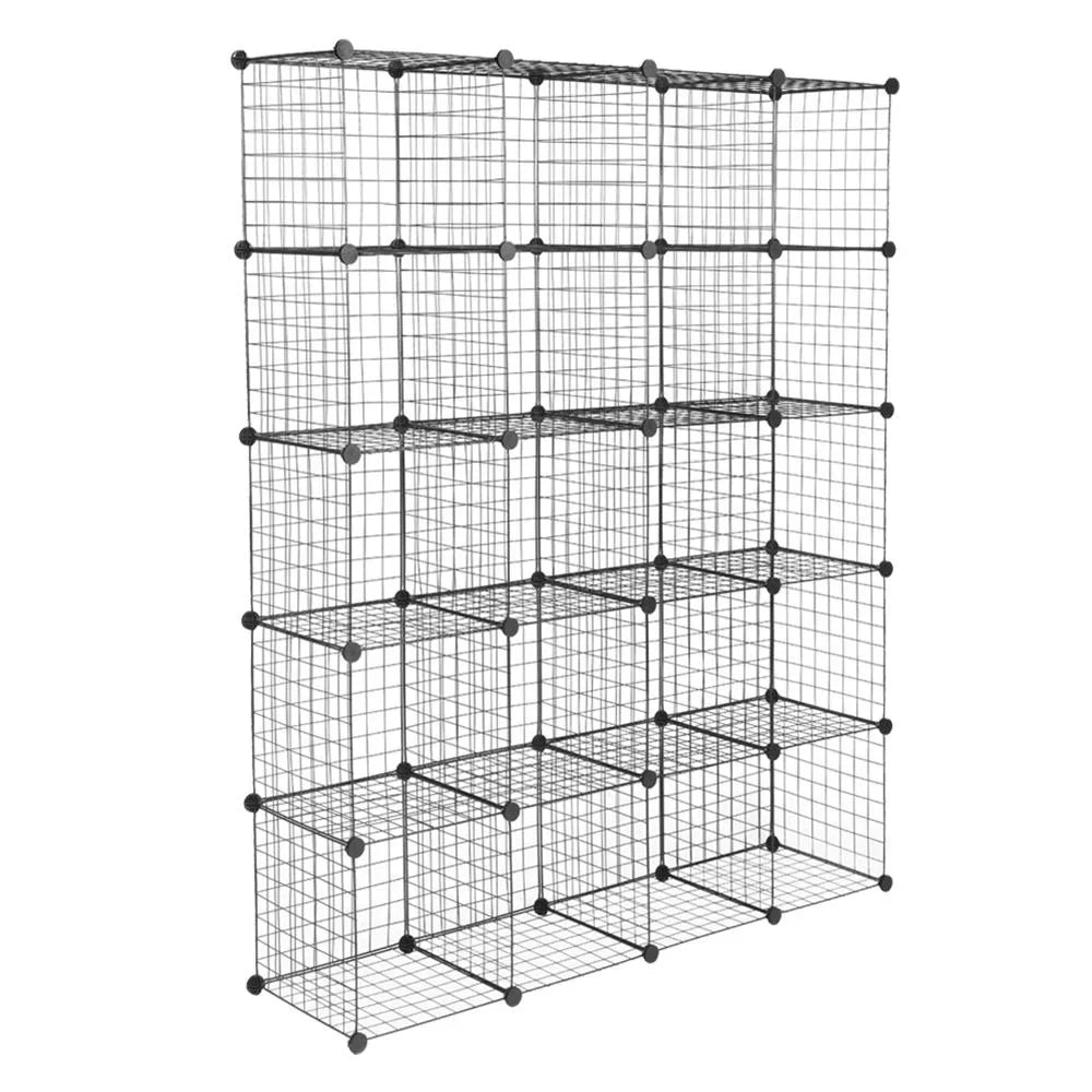 Winado 20-Cube Multifunctional Shelves Organizer Plastic Stackable Storage Design
