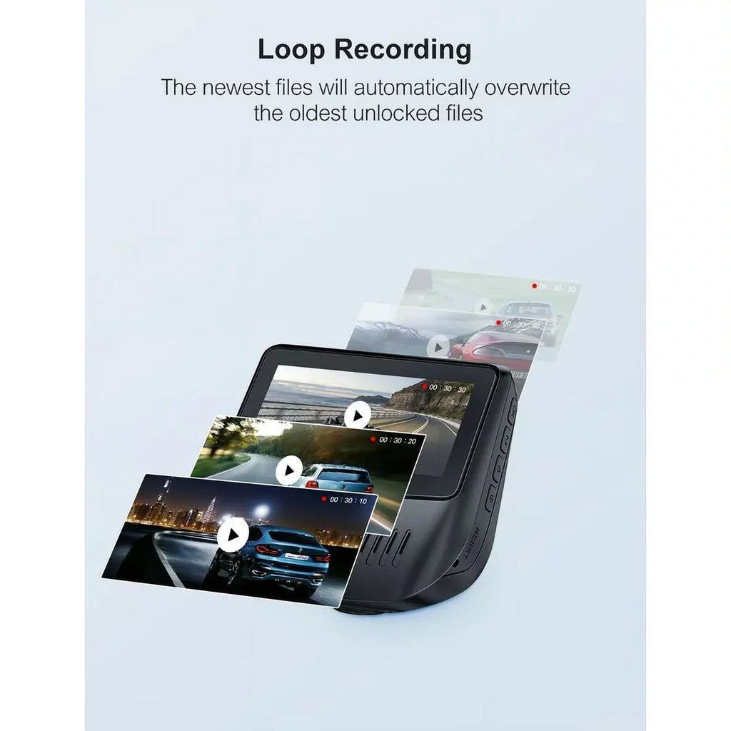 Dash for External IPS GPS Supported, Cam Screen, Dash Rear, 170°Wide Front Camera Cars, 3” Angle 1080P