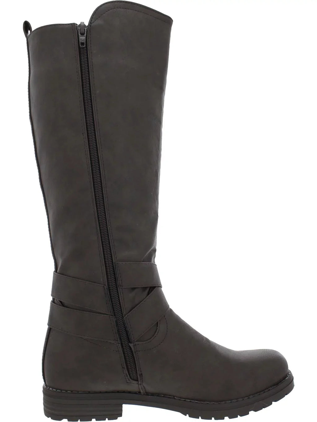 Knee-High Leather Shoes Boots Womens Tall G.C. Faux