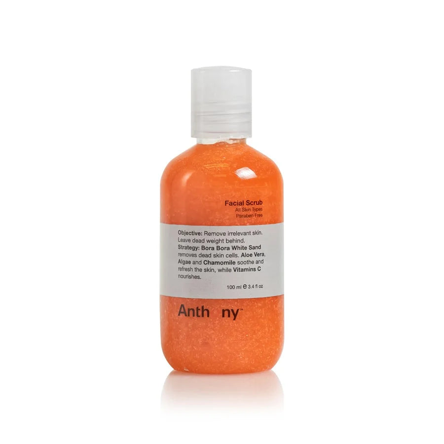 Anthony 2 Protects, Chamomile, Sand, Vera, C, Aloe 3.4 and Cells Vitamin Fl Facial Removes Soothes, Dead Scrub, Algae, Oz, of Skin Contains Refreshes Pack