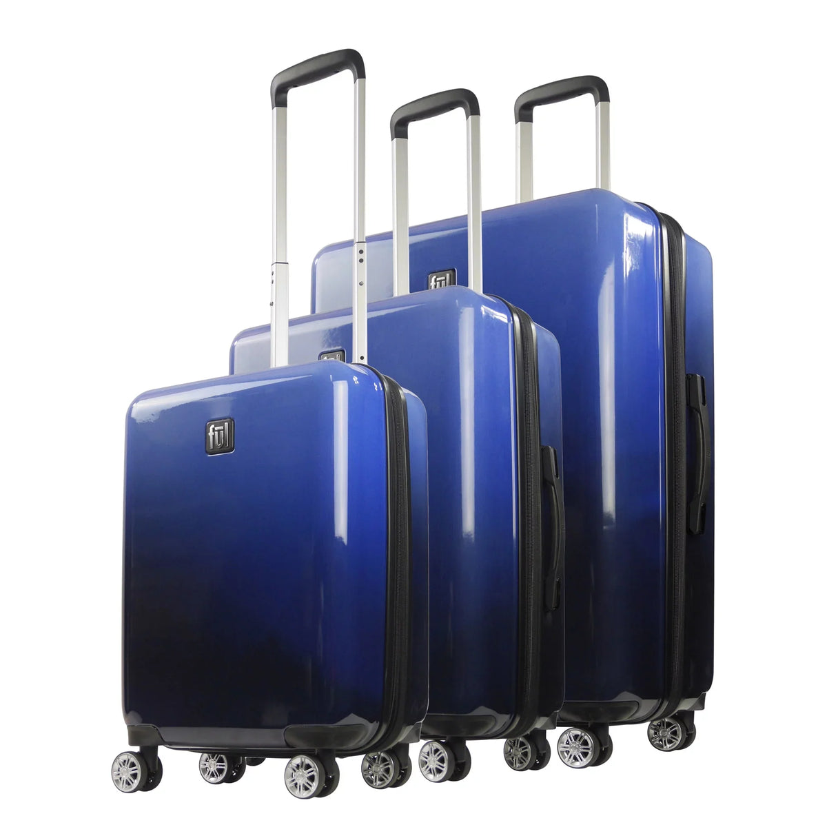 Wheels, Luggage, 26 Hardshell Set Spinner Impulse and 3 with Inch, Suitcase Ombre 31 Rolling 22, Piece Blue