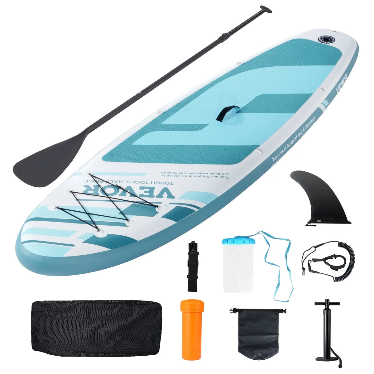 with 11' Paddle Board Paddle Up Inflatable Board Sup Stand Accessory SKYSHALO Surf