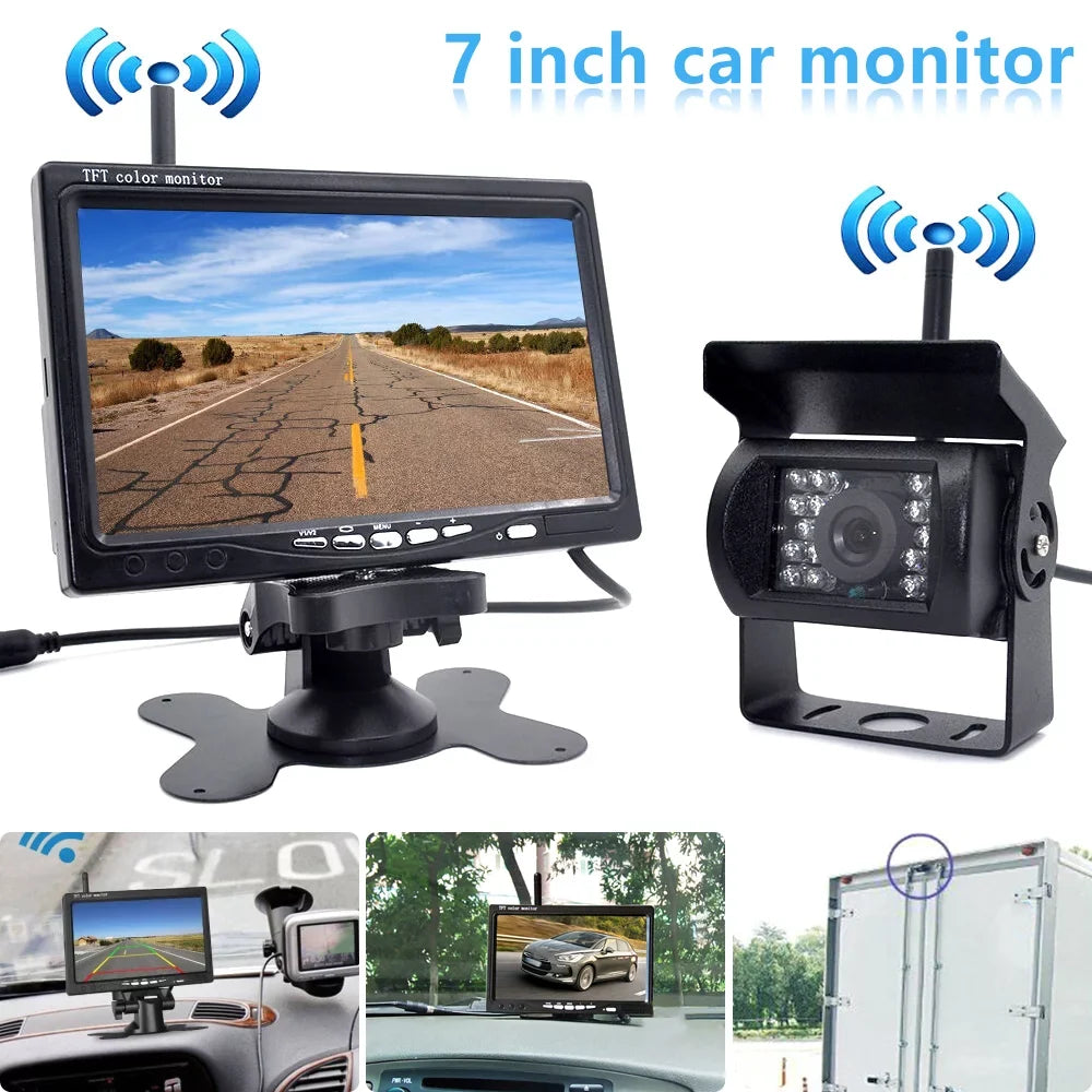 Vision Willstar Front Visualizer Engineering Rear Monitor Night Display Rear Assist Truck Vehicle Wireless Navigation 7 Truck Car Camera Car Car Function Monitor Inch Lcd Monitor Parking