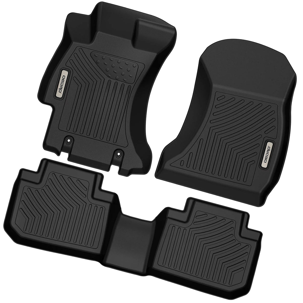 Seat TPE Row Ledkingdomus & Set Forester Front 2 for Rubber Liner Floor 2nd Mats 2019-2024 All-climate 3D Subaru