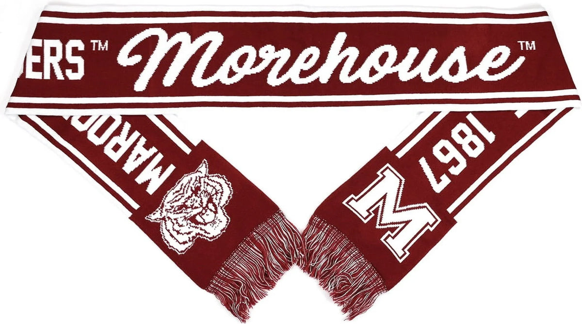 S6 Tigers 7"] - x Scarf Boy Big [Maroon Morehouse Maroon 80" Knit