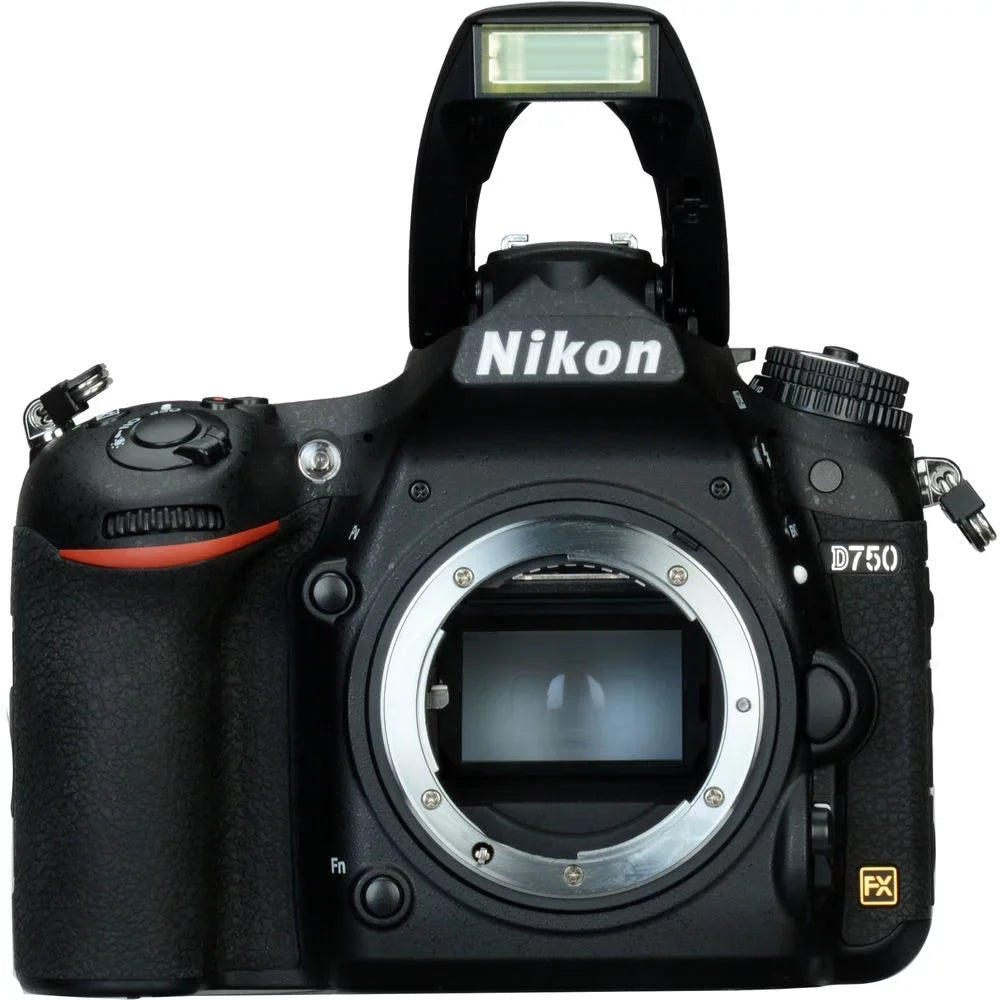 Camera Card SanDisk Lens Nikon Telephoto D750 + 24.3MP Kit DSLR Digital + with + Battery SD (1543) Bag Camera with f/1.8D 64GB Bundle Lens Filter Spare 50mm AF +