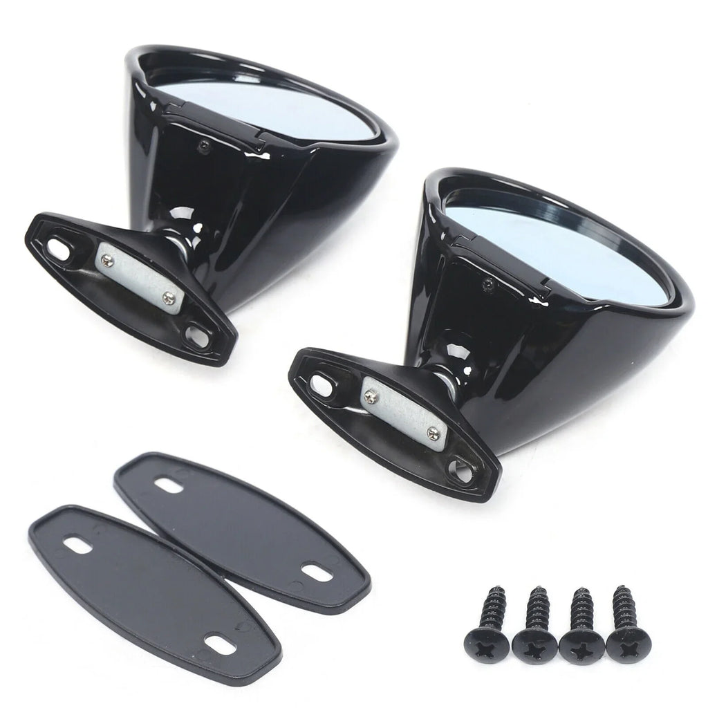 Universal Side Door Mirror & Pair Classic Car Wing View 1 Mirror Gasket Rear Plane
