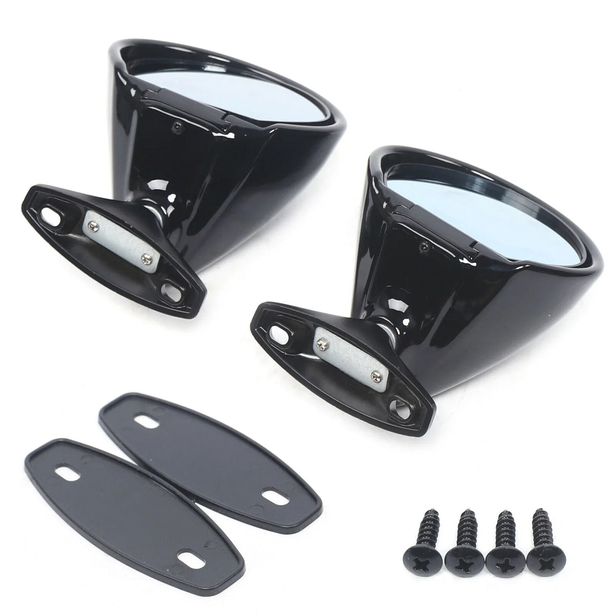 Universal Side Door Mirror & Pair Classic Car Wing View 1 Mirror Gasket Rear Plane