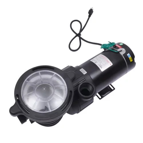 Pool Motor Filter Swimming Strainer 1.5HP 5547GPH Pump w/ Ground In/Above 41FT