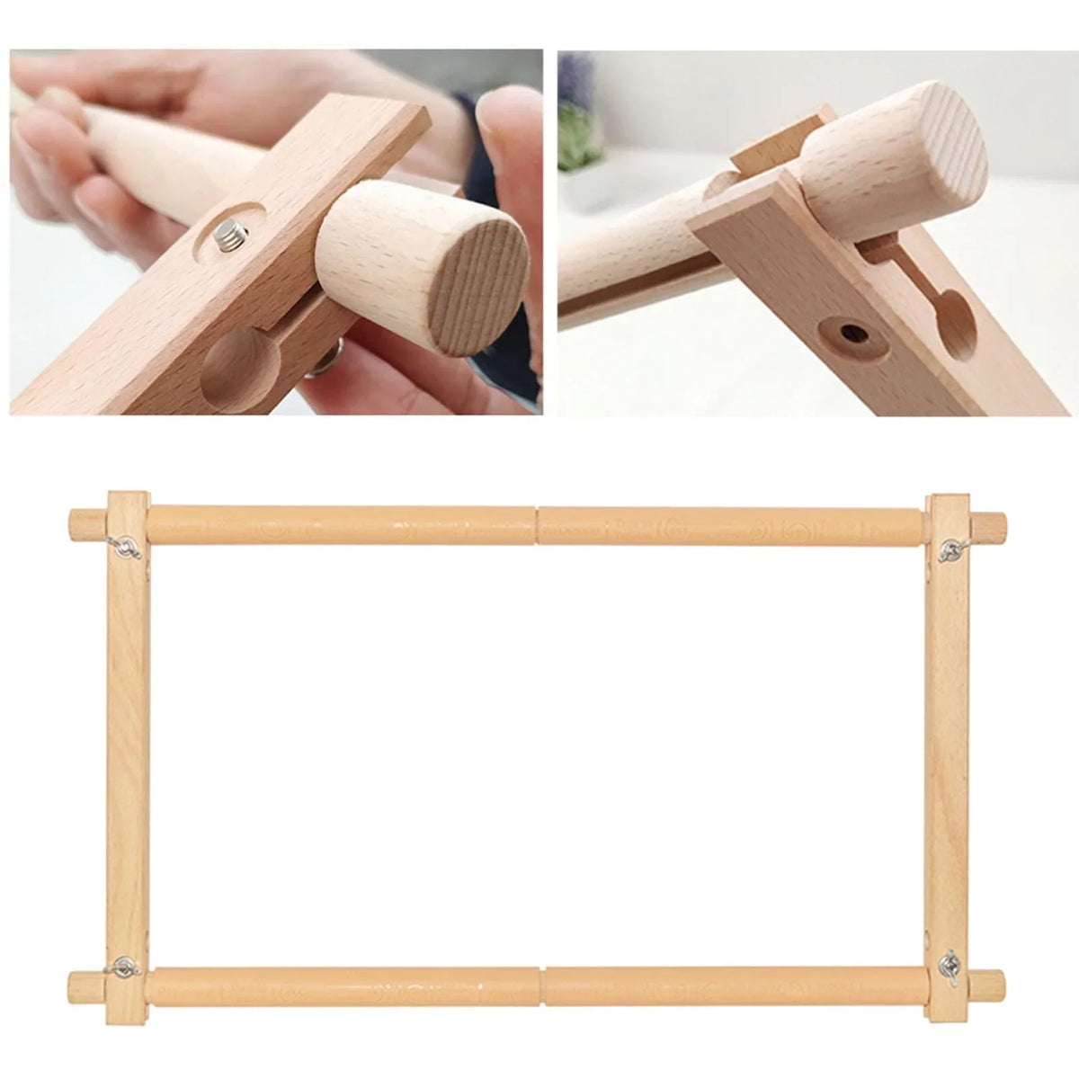 Holder Cross Embroidery 1X Frame Hoop Stitch Quilting Scroll Tapestry