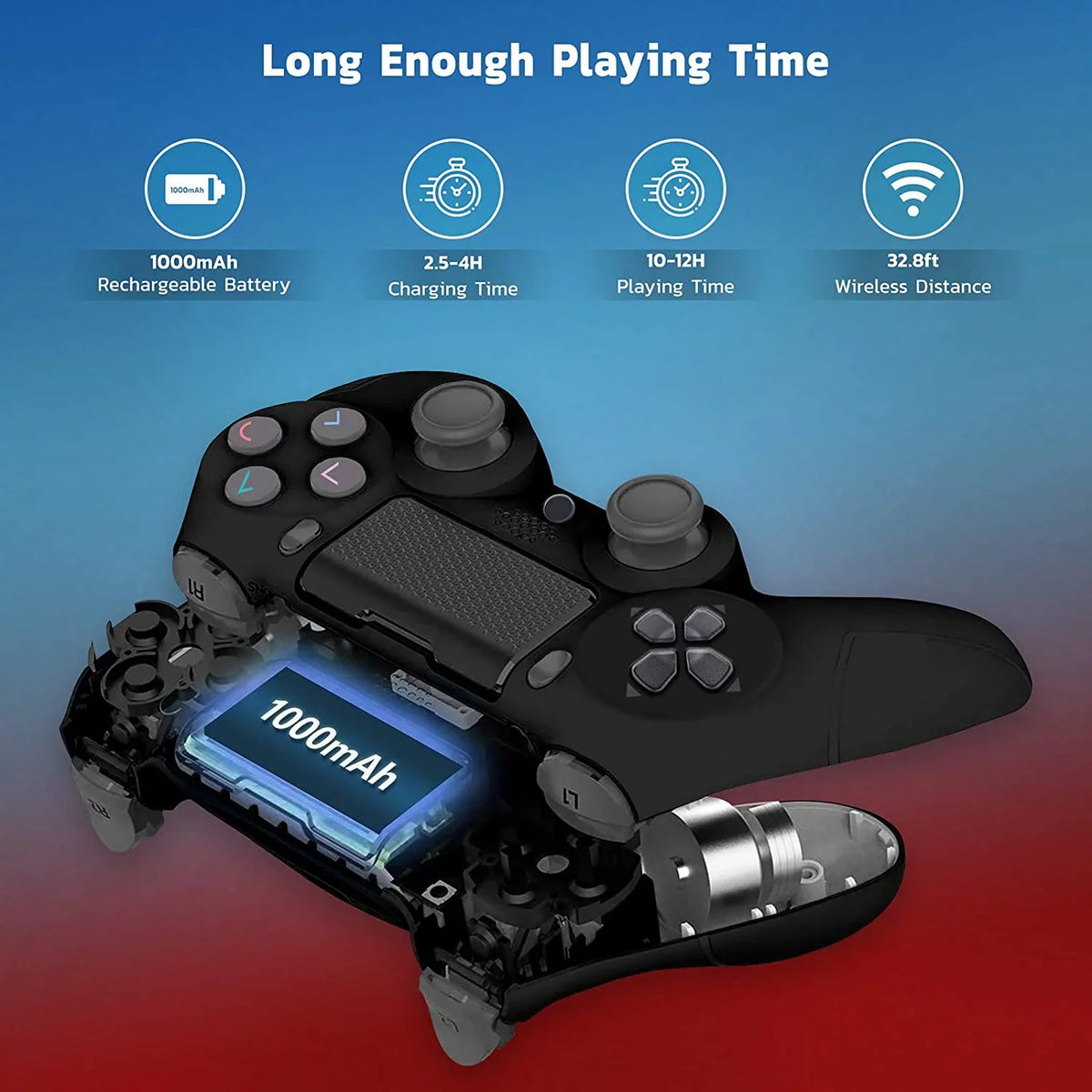 with (Black) Battery/Built-In Wireless PRO Slim Nuc HP 1;000 Plus Compatible BlueTooth GamePad Intel Speaker/Gyro/Remote Controller