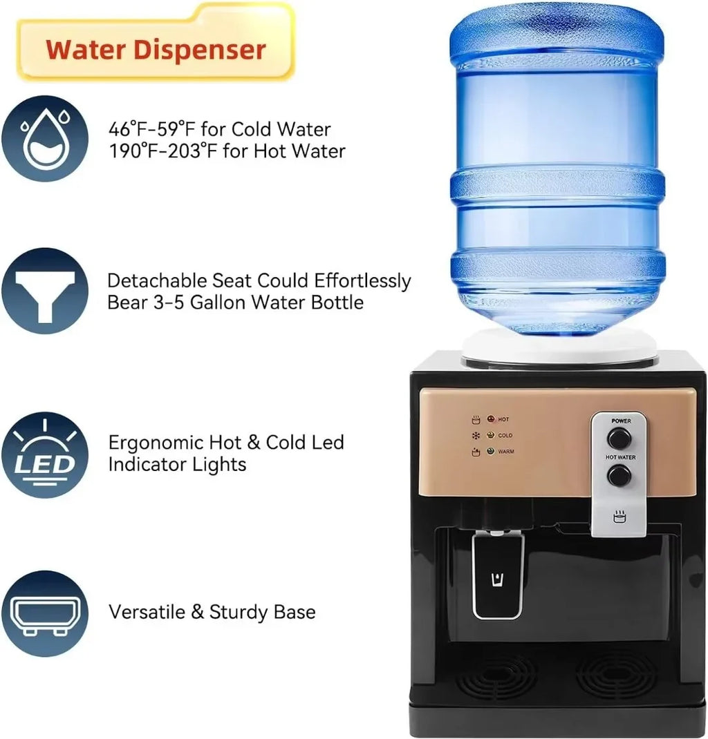 Dispenser 5 Loading Gallon Office 110V Top liquid Oukaning Hot Cold liquid & Home